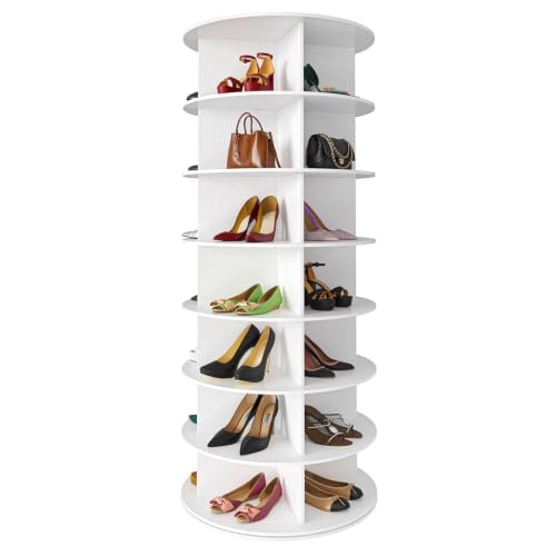 SpaceAid 7-Tier Rotating Shoe Rack Tower: $109.97 SpaceAid 7-Tier Rotating Shoe Rack Tower: $109.97