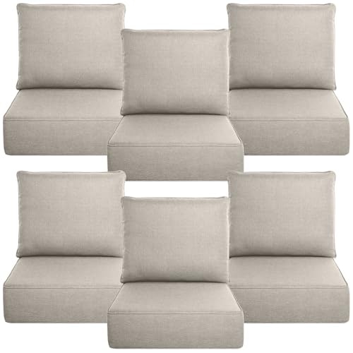 Belord 6-Inch Thick Outdoor Chair Cushion 6-Pack: $375.99 Belord 6-Inch Thick Outdoor Chair Cushion 6-Pack: $375.99