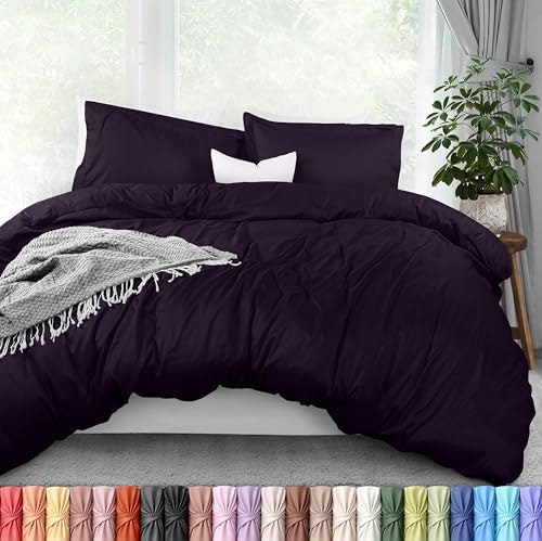 Purple Full 3-Piece Polyester Duvet Cover Set: $19.49 Purple Full 3-Piece Polyester Duvet Cover Set: $19.49