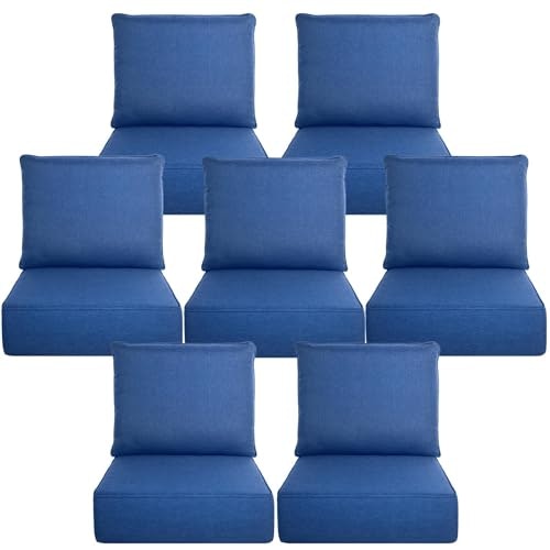 Belord 6-Inch Thick 24x24-Inch Outdoor Patio Cushion 7-Piece Set: $455.99 Belord 6-Inch Thick 24x24-Inch Outdoor Patio Cushion 7-Piece Set: $455.99