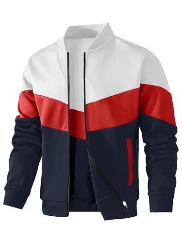 Hypestfit Men's Lightweight Color Block Bomber Jacket: $33.14 Hypestfit Men's Lightweight Color Block Bomber Jacket: $33.14