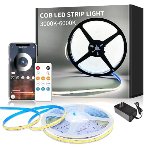 Yeewhale 32.8-foot 6000K Dimmable COB LED Strip Light: $33.99 Yeewhale 32.8-foot 6000K Dimmable COB LED Strip Light: $33.99