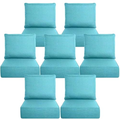 Belord 6-Inch Thick Outdoor Chair Cushion 7-Piece Set: $458.99 Belord 6-Inch Thick Outdoor Chair Cushion 7-Piece Set: $458.99