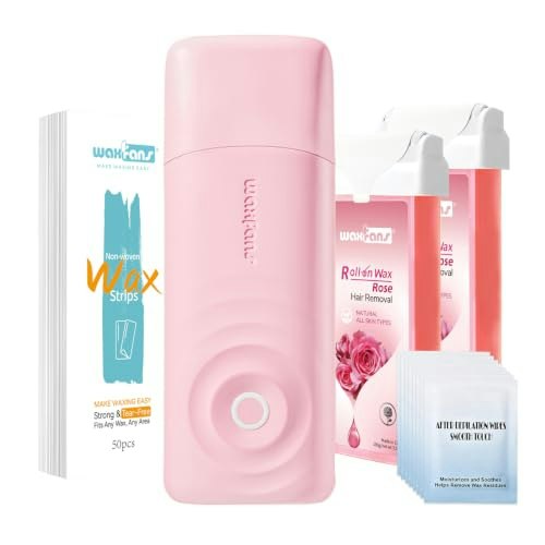 Waxfans Roll-On Wax Kit with 2 Refills and 50 Strips: $27.99 Waxfans Roll-On Wax Kit with 2 Refills and 50 Strips: $27.99