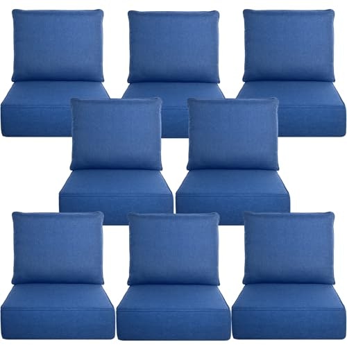 Belord 6-Inch Thick Outdoor Chair Cushion 8-Pack: $487.99 Belord 6-Inch Thick Outdoor Chair Cushion 8-Pack: $487.99