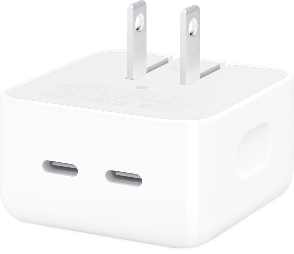 Apple 35W Dual USB-C Compact Power Adapter: $59 Apple 35W Dual USB-C Compact Power Adapter: $59