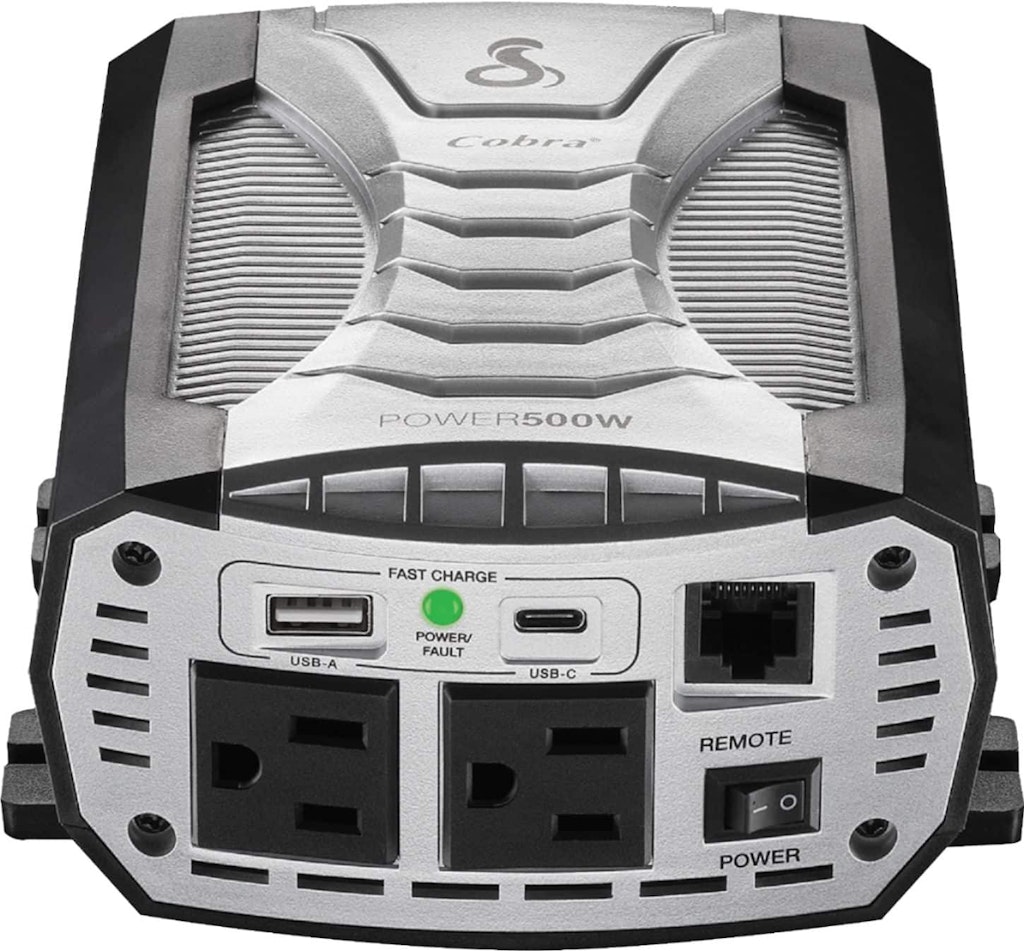 Cobra 500W Power Inverter with USB Charger: $69.99 Cobra 500W Power Inverter with USB Charger: $69.99