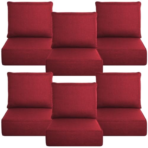 Belord 6-inch Thick 24x24-inch Outdoor Cushion 6-Pack: $424.99 Belord 6-inch Thick 24x24-inch Outdoor Cushion 6-Pack: $424.99