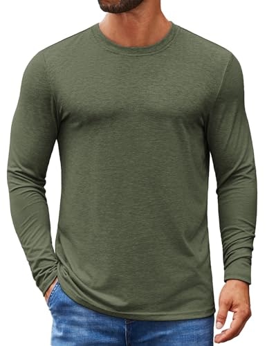Coofandy Men's Crew Neck Long Sleeve Shirt: $12.99 Coofandy Men's Crew Neck Long Sleeve Shirt: $12.99