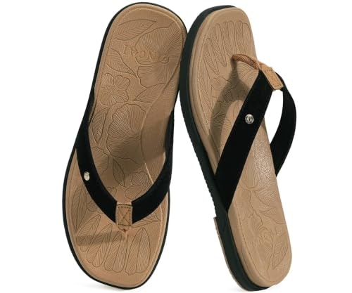 Oncai Women's Flat Square Thong Flip Flop Sandals: $23.98
