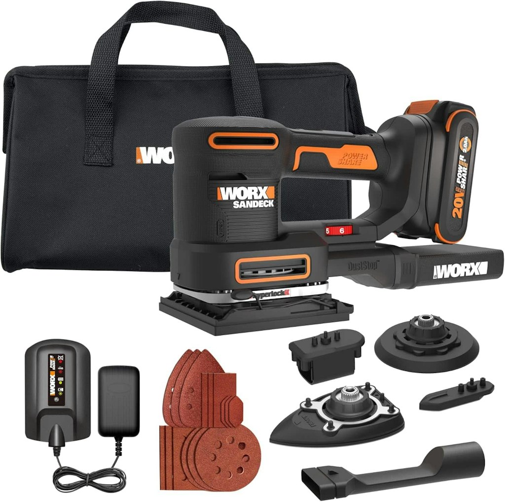 Worx 20V PowerShare Sandeck 5-in-1 Cordless Multi-Sander: $149.99