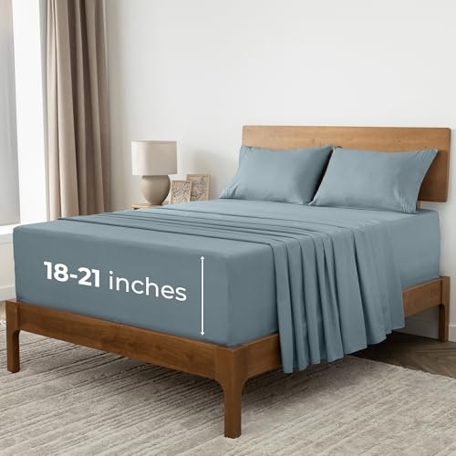 Mellanni Iconic Split King 5-Piece Sheet Set: $42.47