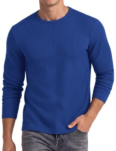 Coofandy Men's Muscle Fit Ribbed Crew Neck Long Sleeve T-Shirt: $14.98 Coofandy Men's Muscle Fit Ribbed Crew Neck Long Sleeve T-Shirt: $14.98