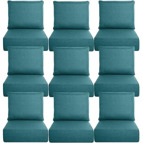Belord 6-Inch Thick Outdoor Cushion 9-Piece Set: $577.99 Belord 6-Inch Thick Outdoor Cushion 9-Piece Set: $577.99