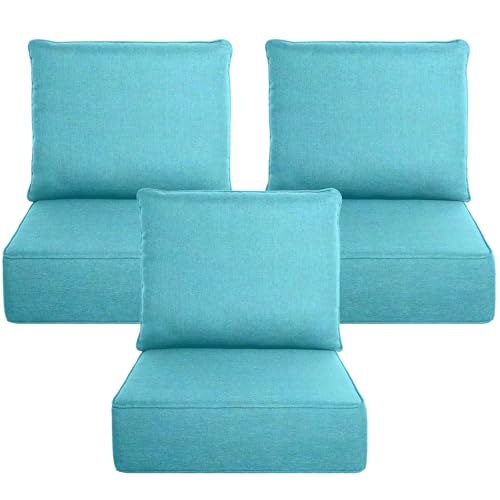 Belord 22" x 24" 6-inch Thick Outdoor Cushion 3-Piece Set: $220.99 Belord 22" x 24" 6-inch Thick Outdoor Cushion 3-Piece Set: $220.99