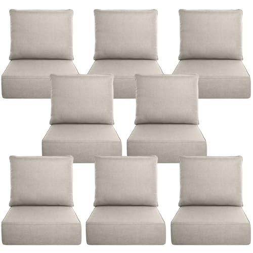 Belord 6-Inch Thick Outdoor Chair Cushion 8-Pack: $487.99 Belord 6-Inch Thick Outdoor Chair Cushion 8-Pack: $487.99