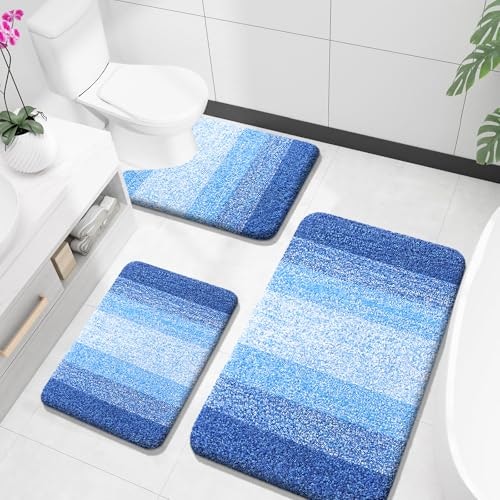 Olanly 3-Piece Microfiber Bathroom Rug Set: $46.98 Olanly 3-Piece Microfiber Bathroom Rug Set: $46.98