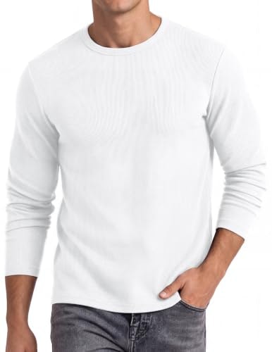 Coofandy Men's Slim Fit Long Sleeve Ribbed Crewneck T-Shirt: $13.49 Coofandy Men's Slim Fit Long Sleeve Ribbed Crewneck T-Shirt: $13.49
