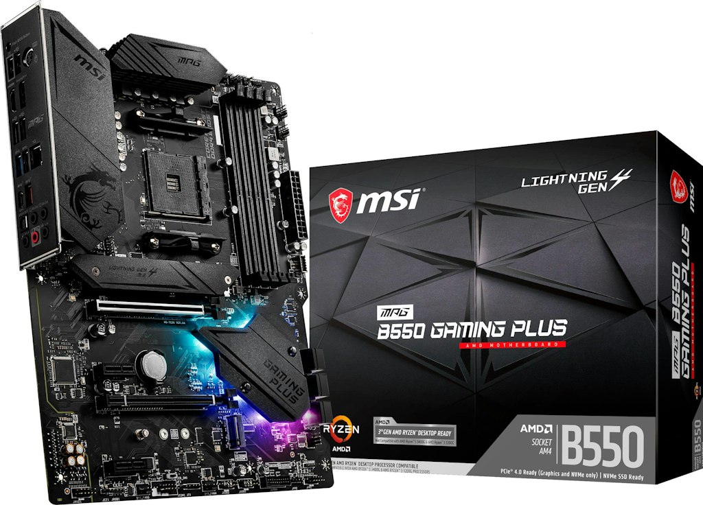 MSI B550 Gaming Plus AM4 Motherboard: $195.99 MSI B550 Gaming Plus AM4 Motherboard: $195.99