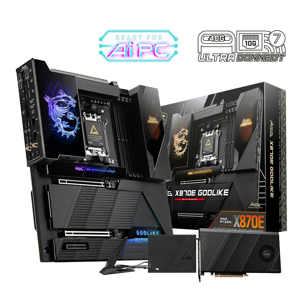 MSI MEG X870E GODLIKE AM5 Motherboard: $999.99 MSI MEG X870E GODLIKE AM5 Motherboard: $999.99
