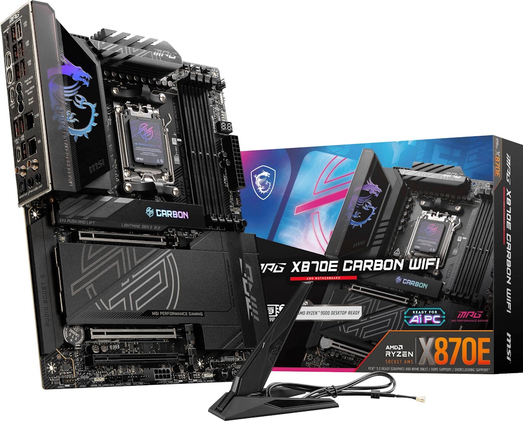 MSI MPG X870E Carbon Wi-Fi Motherboard: $389.99 MSI MPG X870E Carbon Wi-Fi Motherboard: $389.99