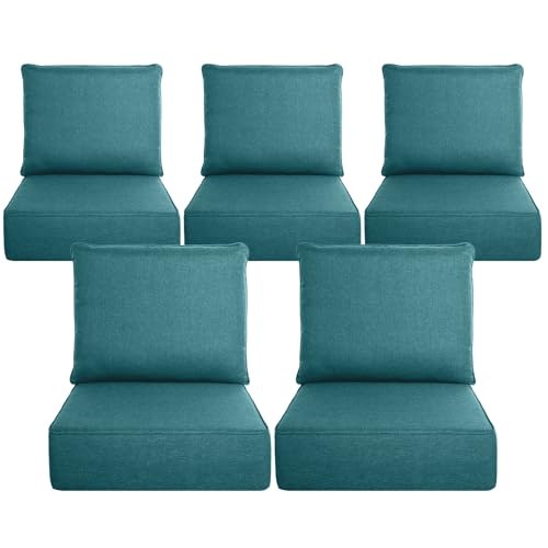 Belord 6-Inch Thick Outdoor Chair Cushion 5-Piece Set: $339.99 Belord 6-Inch Thick Outdoor Chair Cushion 5-Piece Set: $339.99