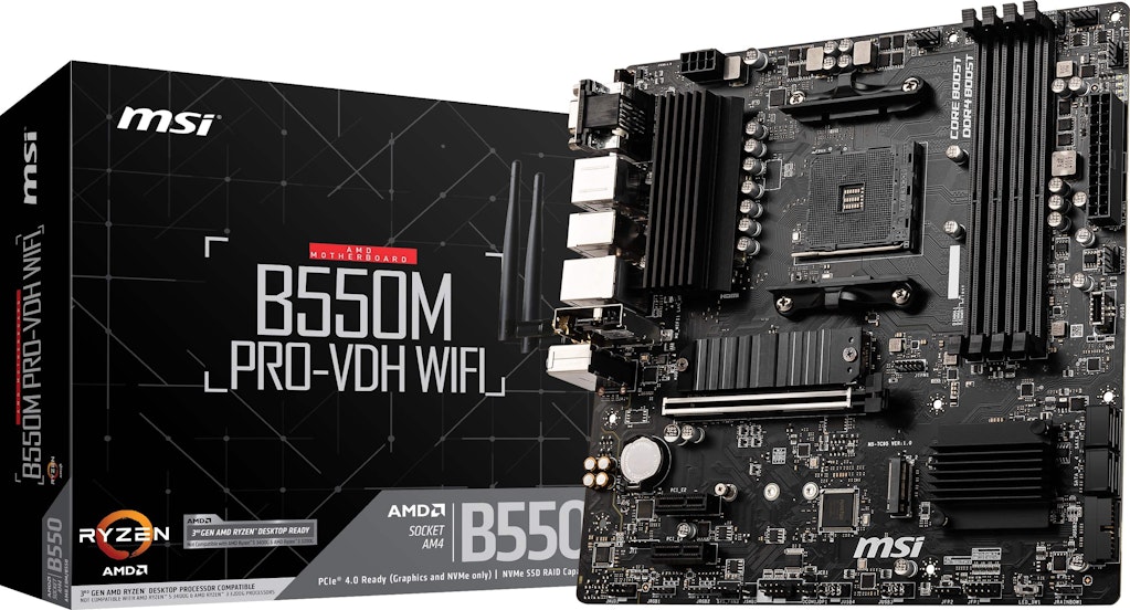 MSI B550M Pro-VDH Wi-Fi Motherboard: $89.99