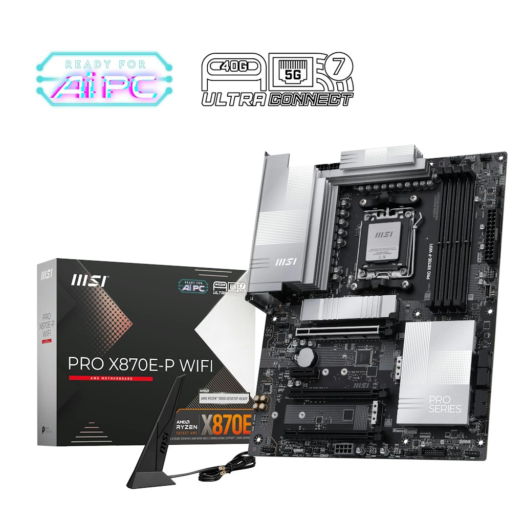MSI PRO X870E-P WIFI Motherboard: $299.99