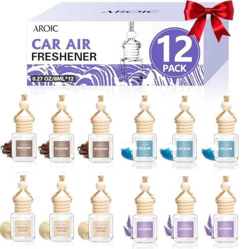Aroic Car Essential Oil Air Freshener 12-Pack: $11.89