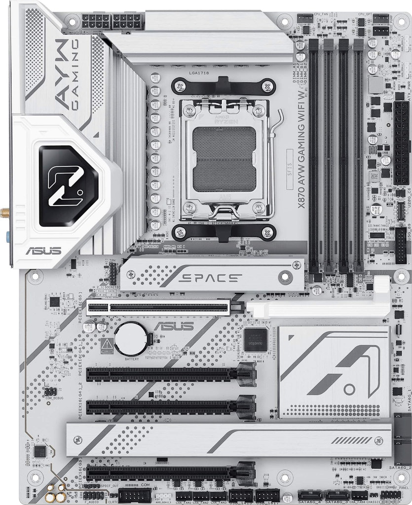 ASUS X870 AYW Gaming Socket AM5 DDR5 WiFi 6 Motherboard: $199.99 ASUS X870 AYW Gaming Socket AM5 DDR5 WiFi 6 Motherboard: $199.99