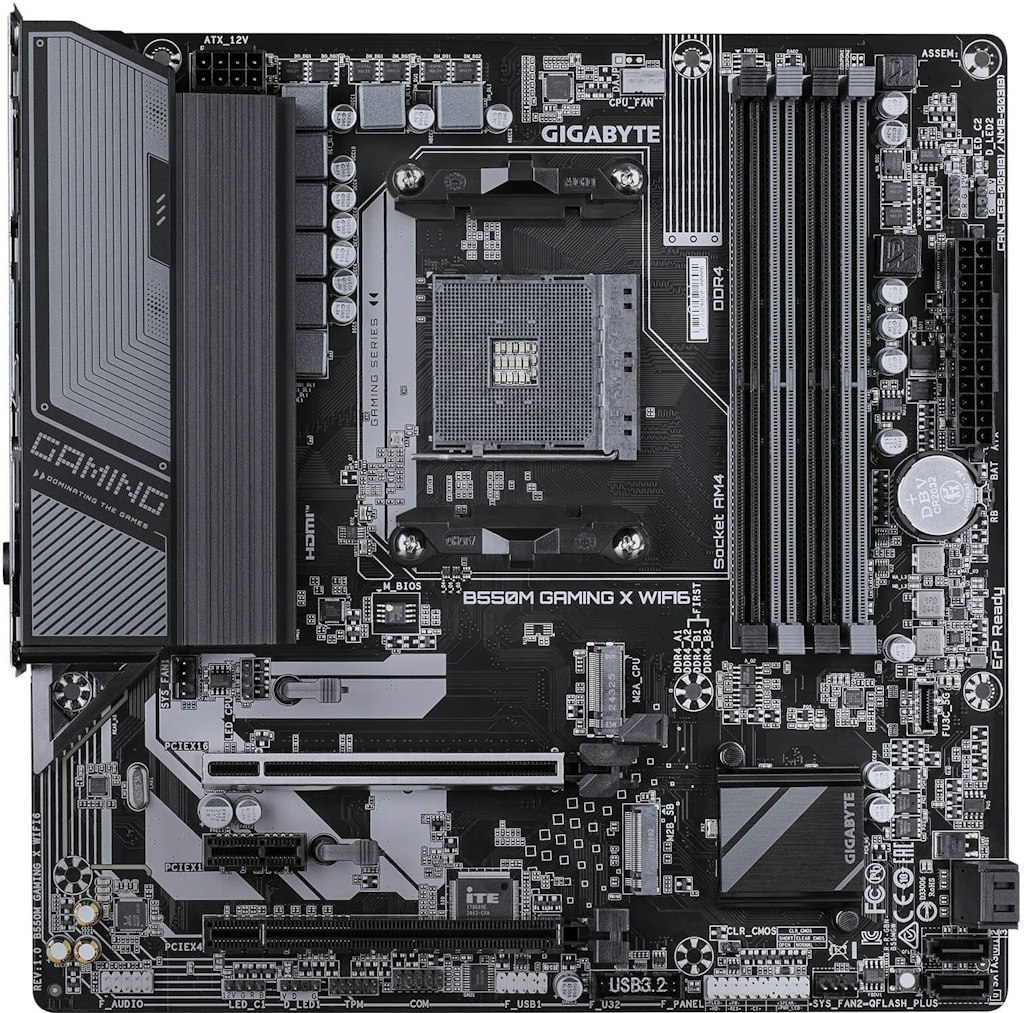 Gigabyte B550M Gaming X WiFi 6E Micro-ATX Motherboard: $154.99