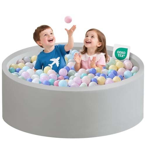 Zedachica 47\"x16\" Round Soft Foam Ball Pit: $63.99