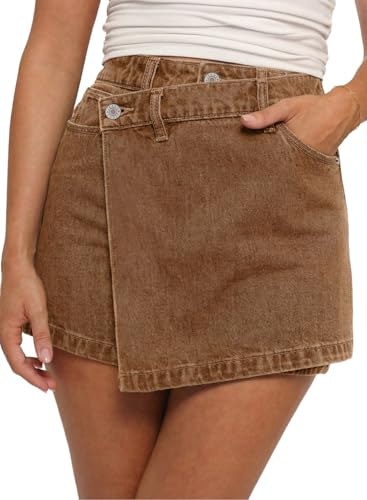 Sidefeel Women's Denim Jean Skort: $25.49