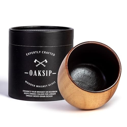 Oaksip Charred Wooden Bourbon Drinking Glass: $24.95 Oaksip Charred Wooden Bourbon Drinking Glass: $24.95