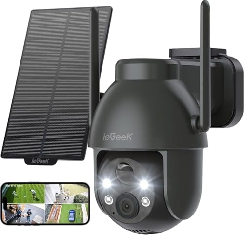 Iegeek 2K Solar-Powered Wireless PTZ Security Camera: $42.49 Iegeek 2K Solar-Powered Wireless PTZ Security Camera: $42.49