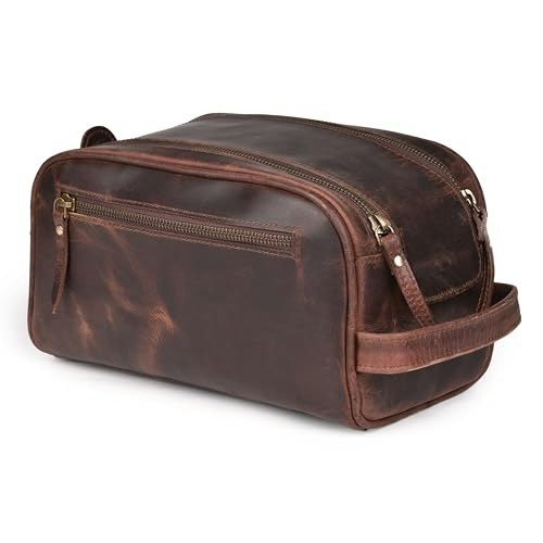 Leather Village Men's Leather Toiletry Bag: $30.39 Leather Village Men's Leather Toiletry Bag: $30.39