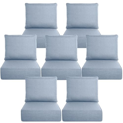 Belord 6-Inch Thick Outdoor Chair Cushion 7-Piece Set: $458.99 Belord 6-Inch Thick Outdoor Chair Cushion 7-Piece Set: $458.99