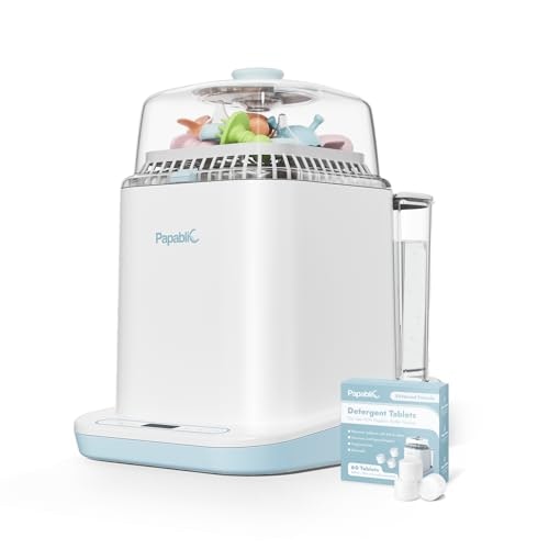 Papablic 4-in-1 Baby Bottle Washer, Sterilizer, and Dryer with 60 Detergent Tablets: $199.98 Papablic 4-in-1 Baby Bottle Washer, Sterilizer, and Dryer with 60 Detergent Tablets: $199.98