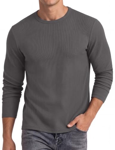 Coofandy Men's Slim Fit Ribbed Long Sleeve Crew Neck T-Shirt: $9.98 Coofandy Men's Slim Fit Ribbed Long Sleeve Crew Neck T-Shirt: $9.98