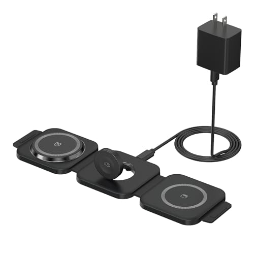 3-in-1 Foldable Magnetic Wireless Charging Station: $24.64