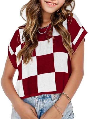 Seiciviy Girls Colorblock Crop Sweater Vest: $16.98 Seiciviy Girls Colorblock Crop Sweater Vest: $16.98