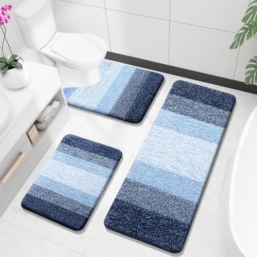 Olanly 3-Piece Microfiber Bathroom Rug Set: $46.98 Olanly 3-Piece Microfiber Bathroom Rug Set: $46.98