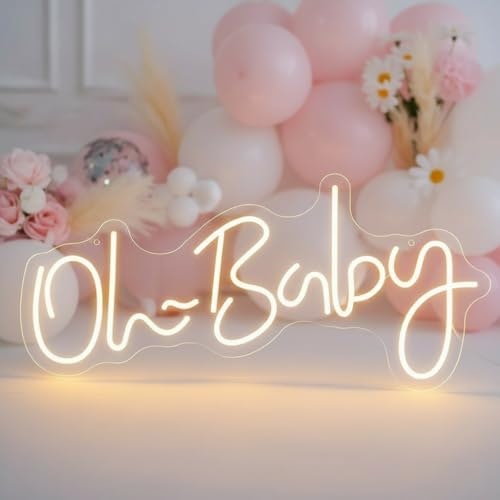 Oh Baby LED Neon Sign: $18.04 Oh Baby LED Neon Sign: $18.04