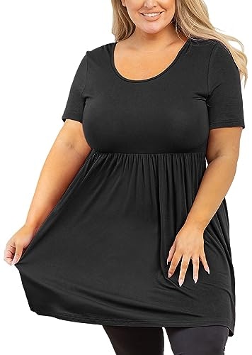 AusLook Women's Plus Size Pleated Tunic T-Shirt: $12.74 AusLook Women's Plus Size Pleated Tunic T-Shirt: $12.74