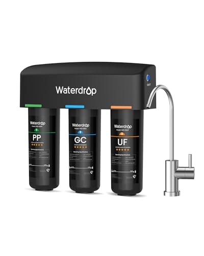 Waterdrop TSB-UF 0.01-Micron Ultra Filtration Under Sink Water Filter System: $119.99