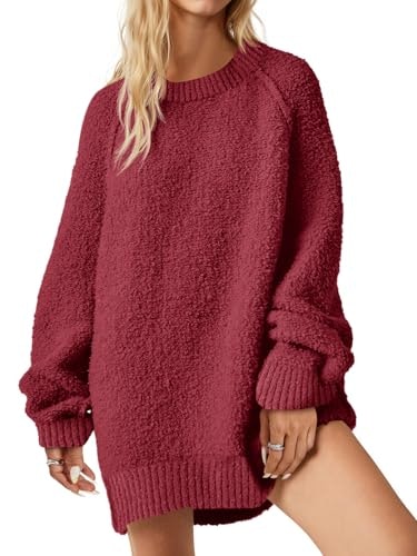 Saodimallsu Women's Oversized Fuzzy Long Sleeve Tunic Sweater: $22.47 Saodimallsu Women's Oversized Fuzzy Long Sleeve Tunic Sweater: $22.47