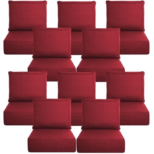 Belord 6-Inch Thick 24x24-Inch Outdoor Cushion 10-Pack: $637.49