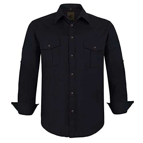 Men's Western Cowboy Long Sleeve Pearl Snap Shirt: $11 Men's Western Cowboy Long Sleeve Pearl Snap Shirt: $11