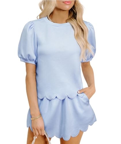 Urchics Women's 2-Piece Scalloped Skirt and Top Set: $28.89 Urchics Women's 2-Piece Scalloped Skirt and Top Set: $28.89
