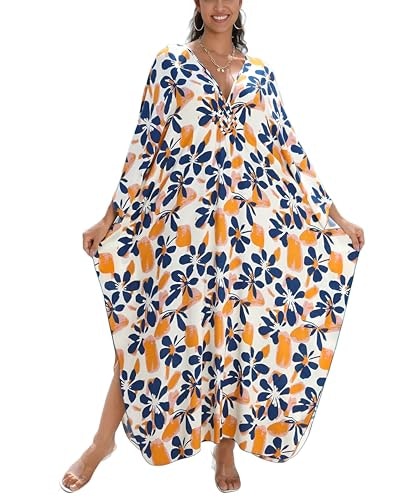 Keylorting Women's Plus-Size Kaftan Maxi Dress: $16.97 Keylorting Women's Plus-Size Kaftan Maxi Dress: $16.97